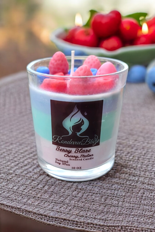 Berry Blaze Scented Dessert Candle