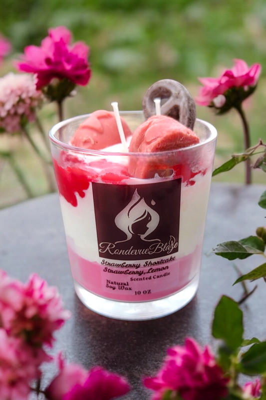 Strawberry Shortcake Scented Dessert Candle